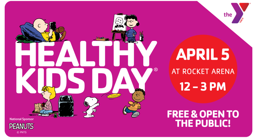 Healthy Kids Day at Rocket Arena, April 5 12-3pm