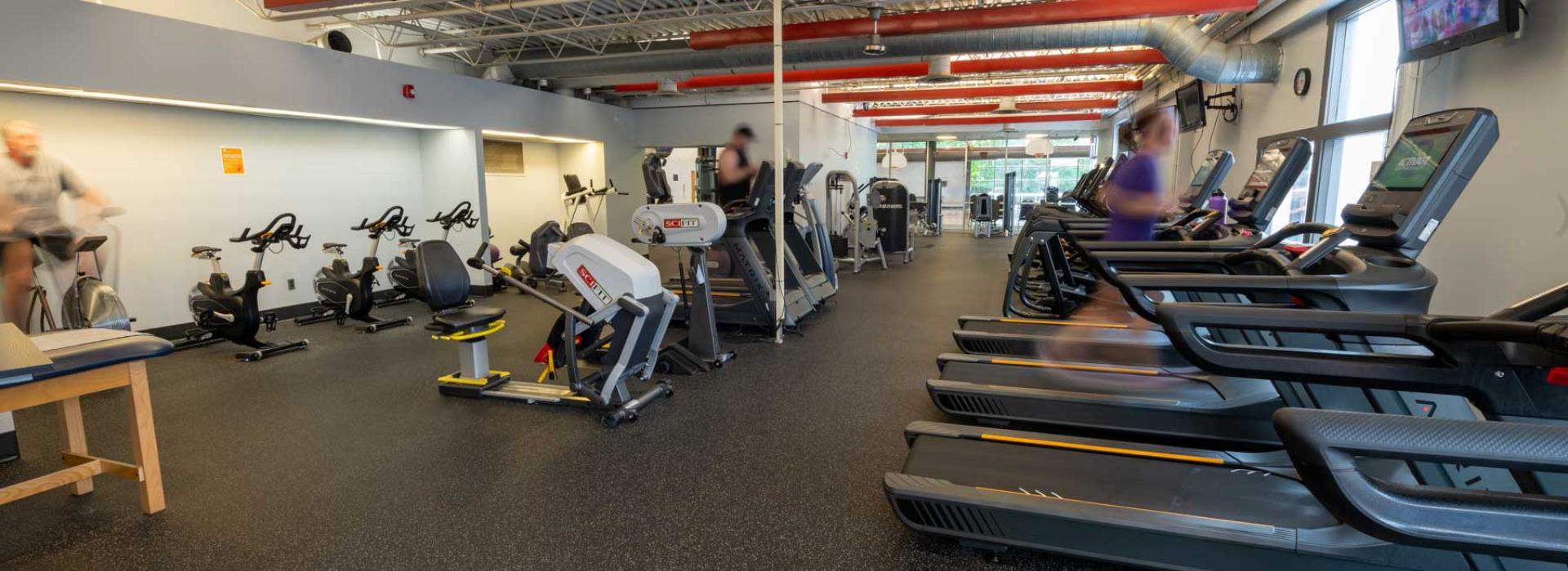 stationary bikes, cardio equipment, and spin bikes