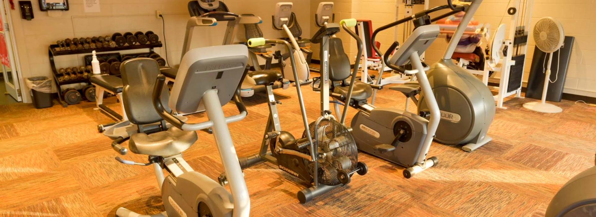room with exercise equipment